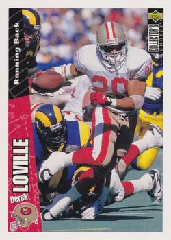 Derek Loville San Francisco 49ers 1996 Upper Deck Collector's Choice NFL #164